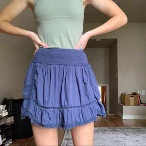 Ruffled mini skirt